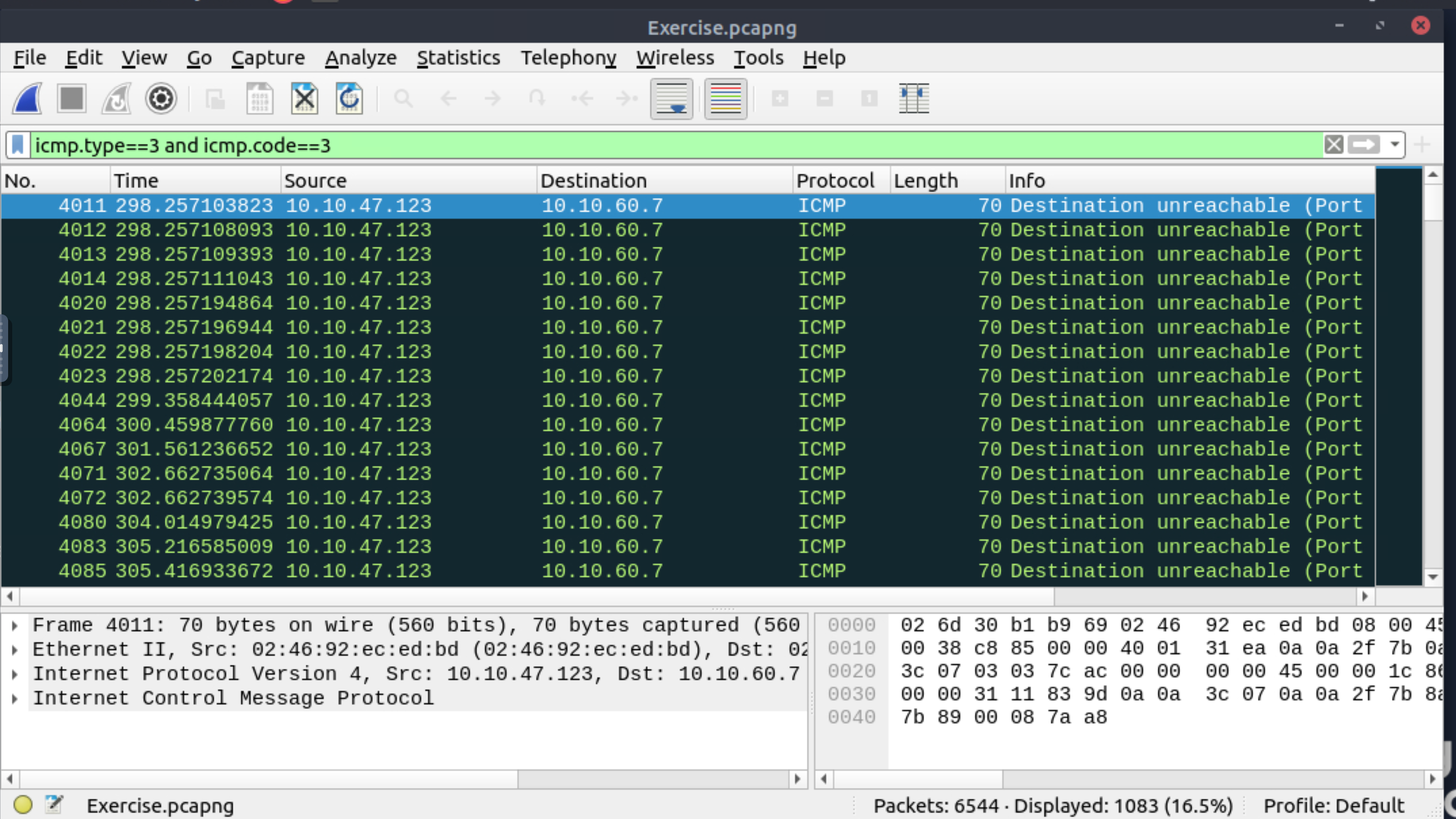 Closed UDP ports